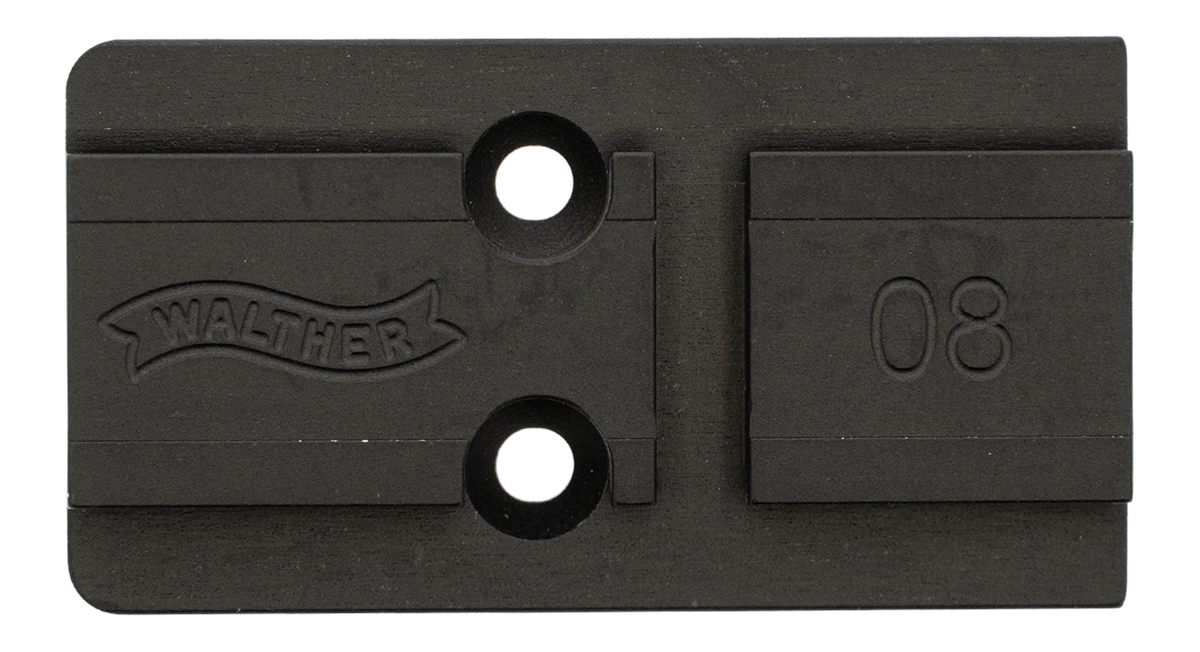 Walther Arms 5136211 Optic Plate Black Steel Fits PDP 2.0