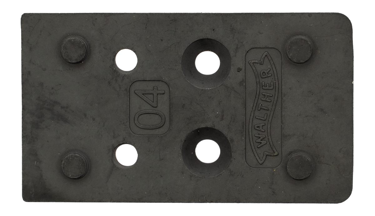 Walther Arms 5136212 Optic Plate Black Steel Fits PDP 2.0