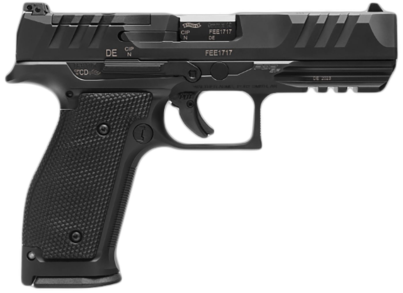 Walther PDP Steel Full Size Handgun 9mm Luger 18rd Magazines(3) 4.5in Barre