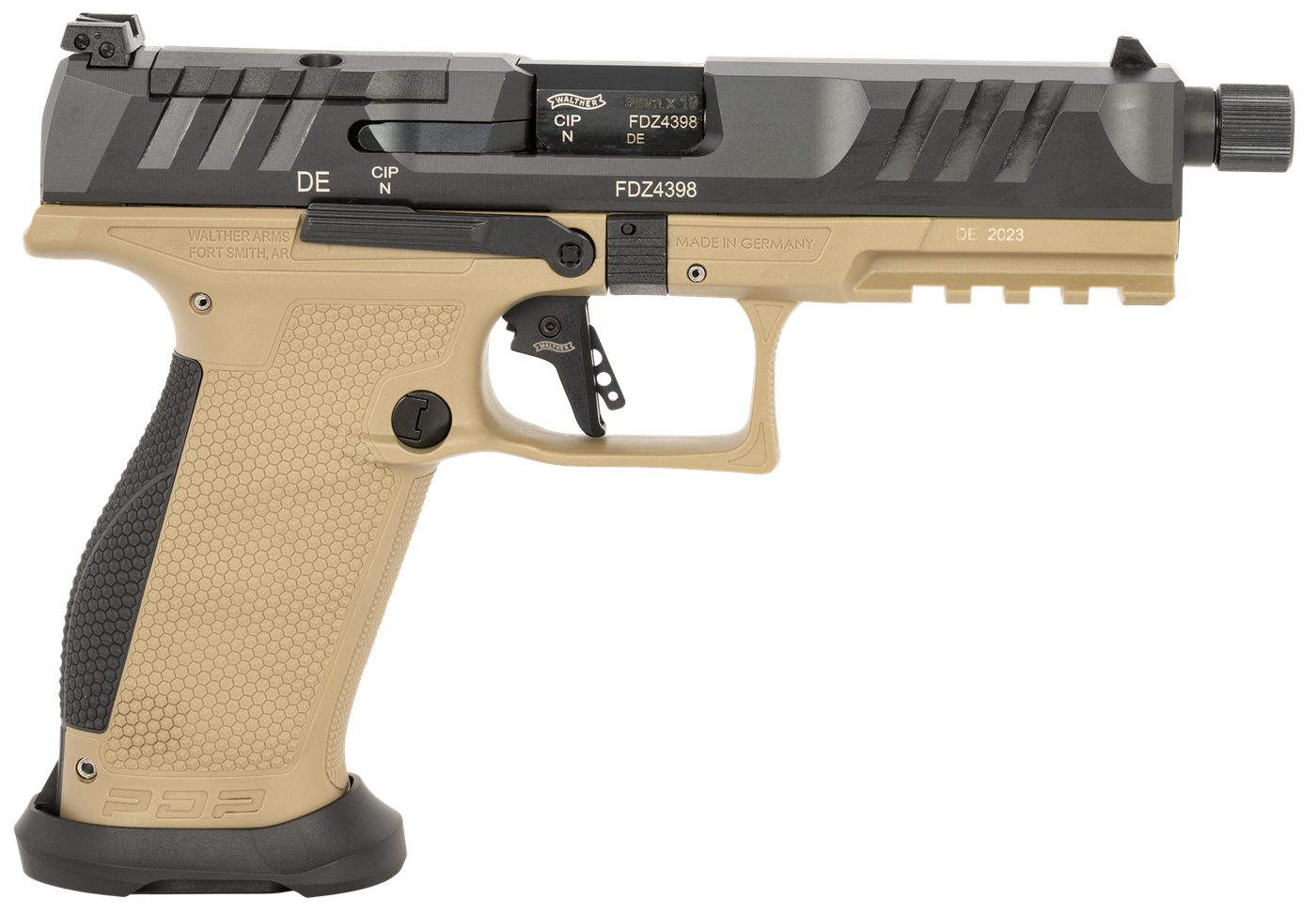 Walther Arms 2876582 PDP Pro SD 9mm Luger 18+1 5.10in Threaded Barrel, Blac