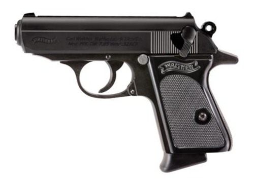 Walther Arms PPK Handgun .32 ACP 6rd Magazine 3.3in Barrel Black view 2