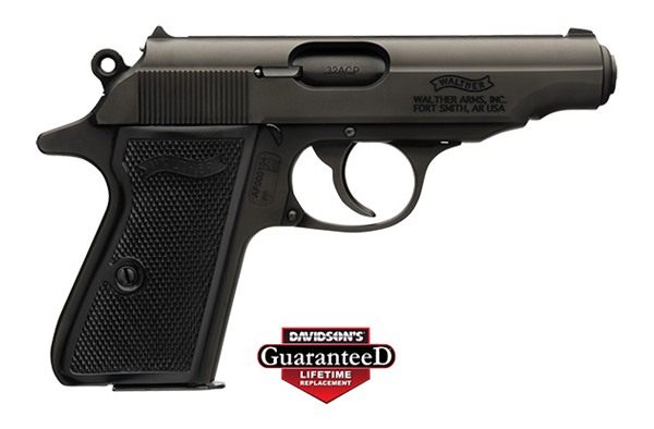 Walther PP Black Handgun .32 Auto 8rd Magazines(2) 3.9in Barrel view 2