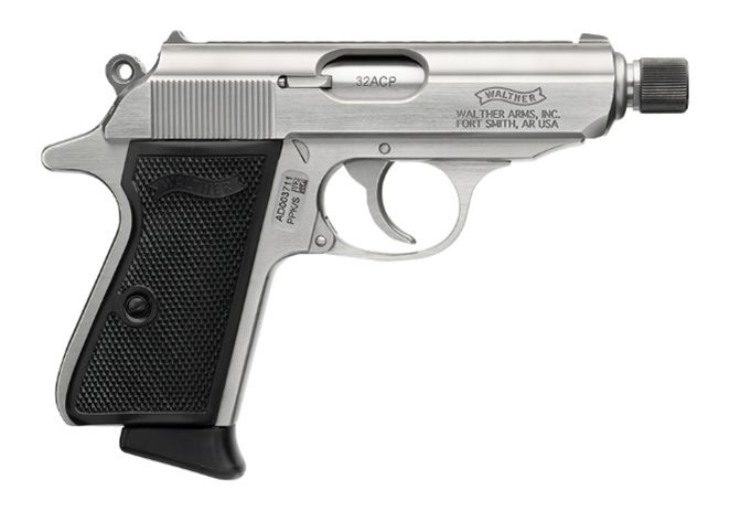 Walther PPK SD Handgun .32 Auto 7rd Magazines(2) 3.3in 1/2x28 Threaded Barr