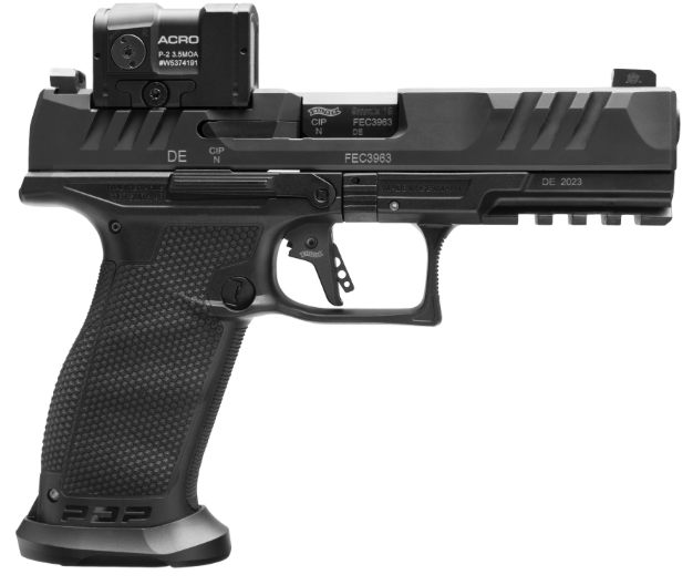 Walther PDP FS Professional Acro 9MM 4.5in BLK 3-18RDS Flared Magwell