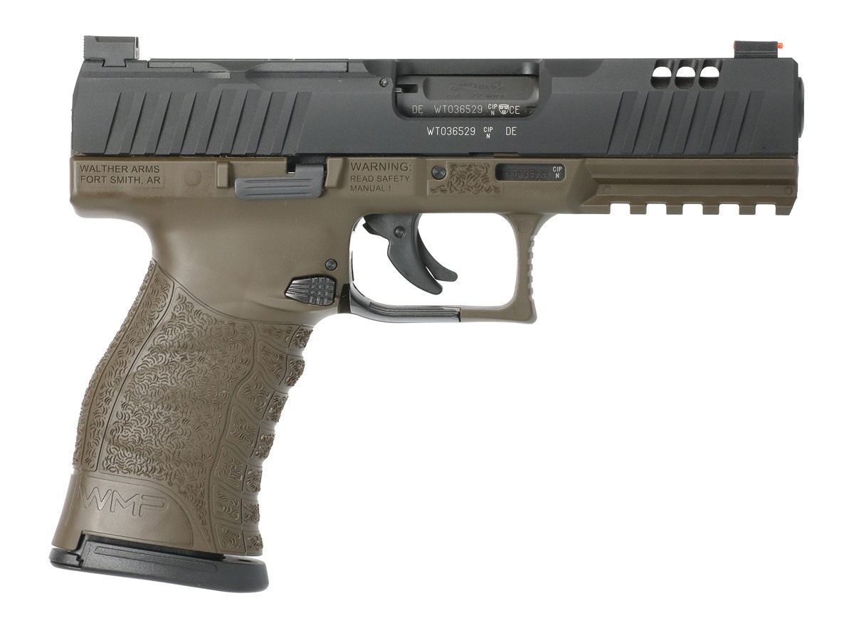 Walther Arms 5220307 WMP Full Size 22 WMR 15+1 4.50in Black Steel Barrel, O