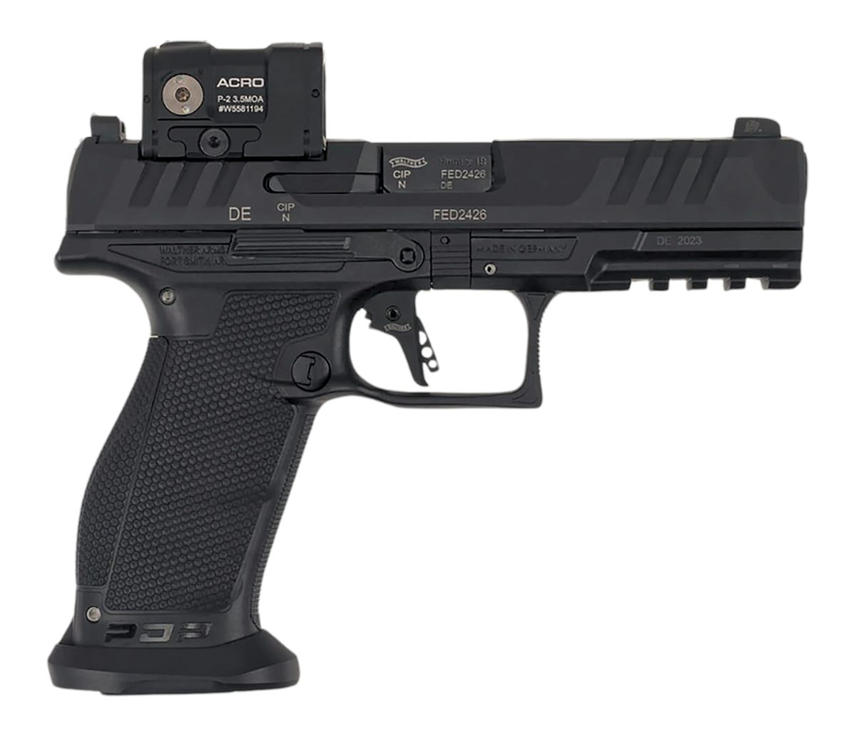 Walther Arms 2881225PRO PDP w/Optic Full Size 9mm Luger 18+1 4.50in Polygon view 2
