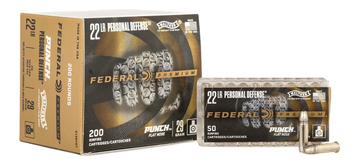 Walther Arms PD22L1 Punch 22LR Flat Nose 200 Per Box/10 Case