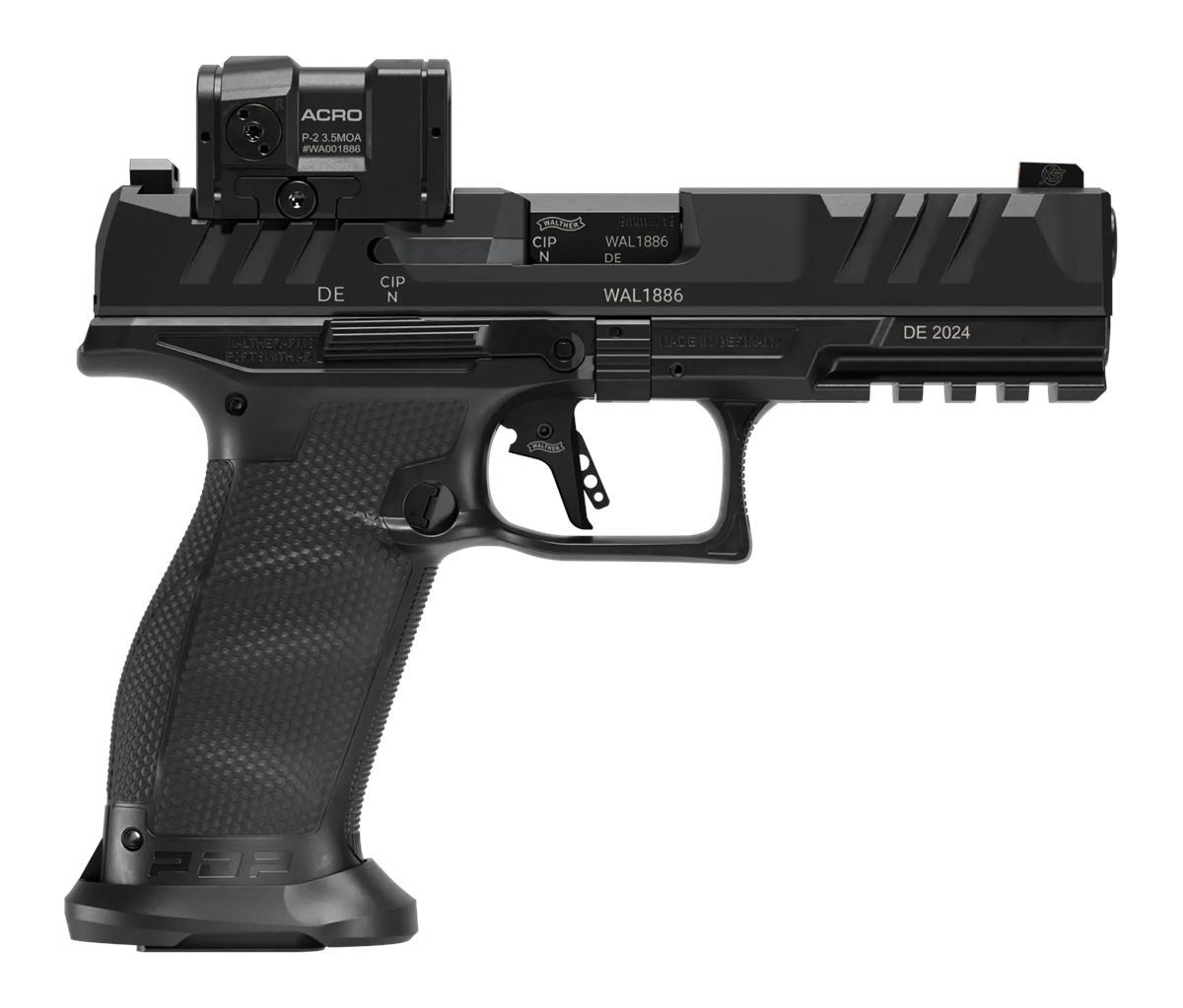 Walther Arms 2880091PRO PDP Pro Acro Full Size 9mm Luger 10+1 4.50in Black view 2