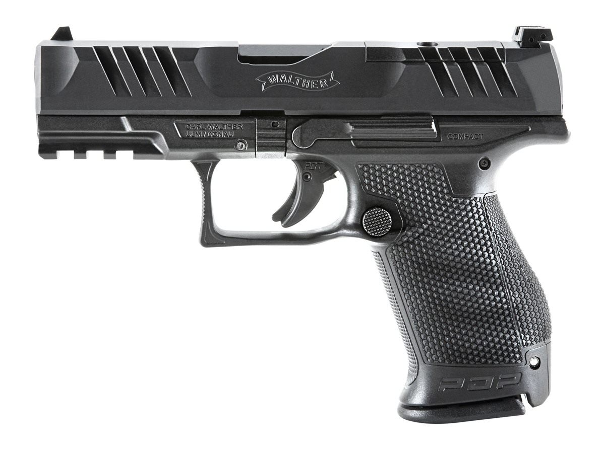 Walther PDP Compact Handgun 9mm Luger 10rd Magazines (2) 4in Barrel Black C