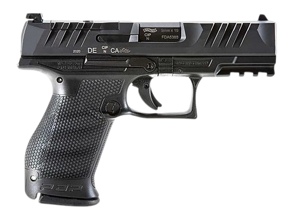 Walther PDP Compact Handgun 9mm Luger 10rd Magazines (2) 4in Barrel Black C view 2