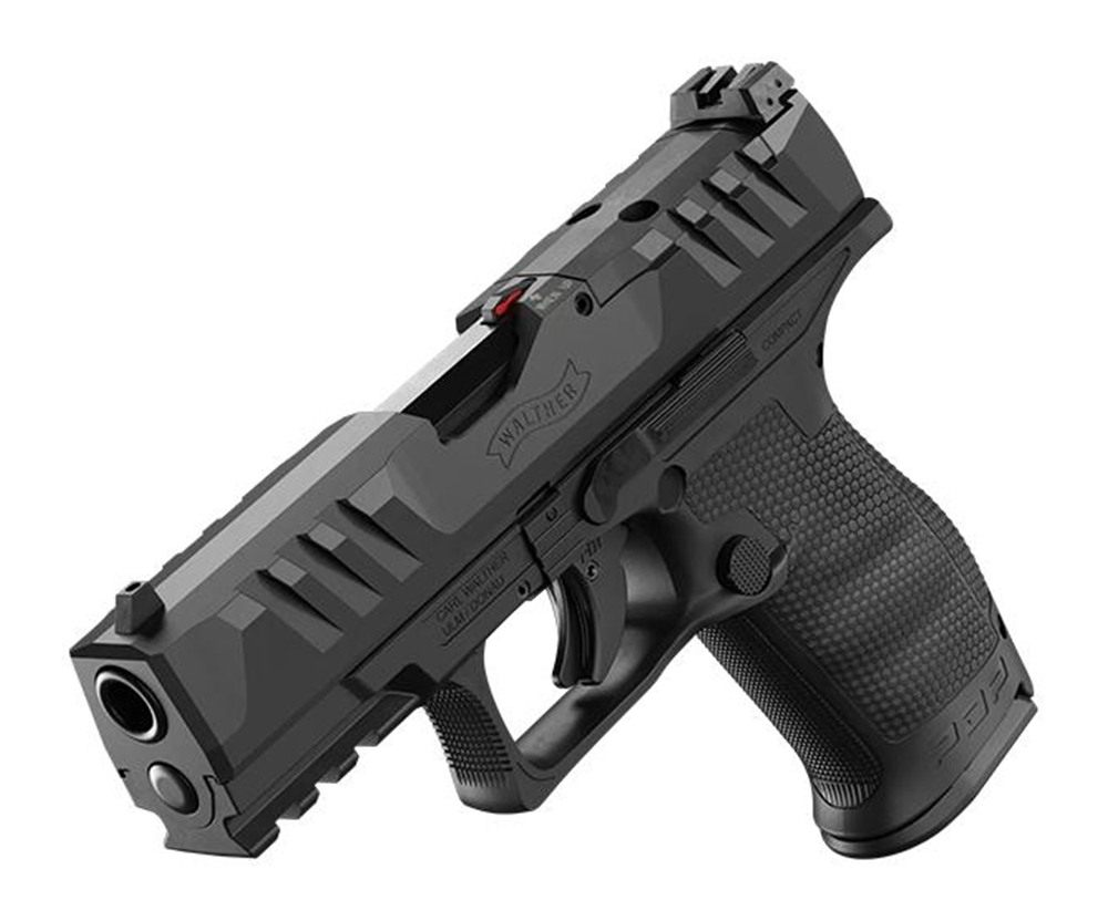 Walther PDP Compact Handgun 9mm Luger 10rd Magazines (2) 4in Barrel Black C view 3
