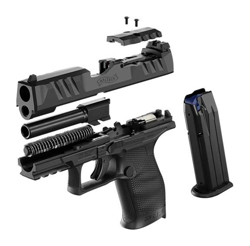 Walther PDP Compact Handgun 9mm Luger 10rd Magazines (2) 4in Barrel Black C view 4