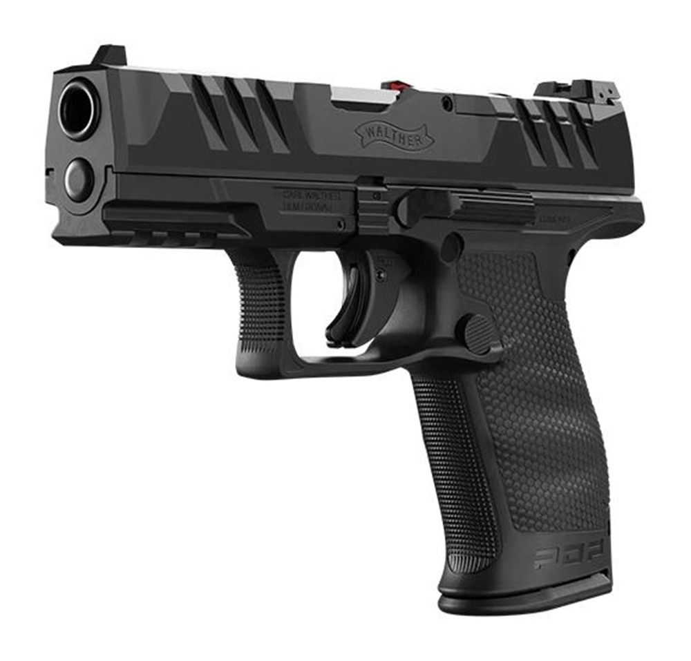 Walther PDP Compact Handgun 9mm Luger 10rd Magazines (2) 4in Barrel Black C view 6