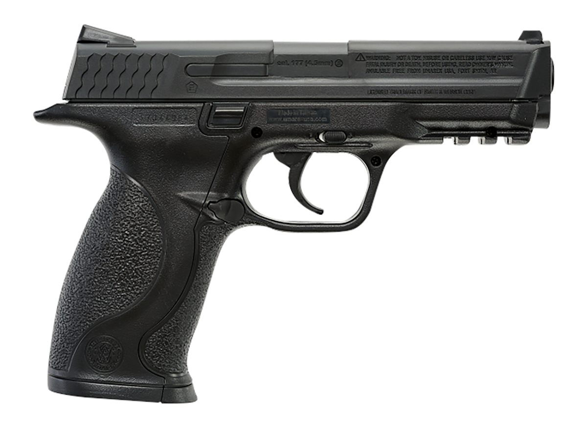Umarex Usa S W Air Pistol 2255050 M P CO2 177 Pellet,177 BB 19rd Black Poly