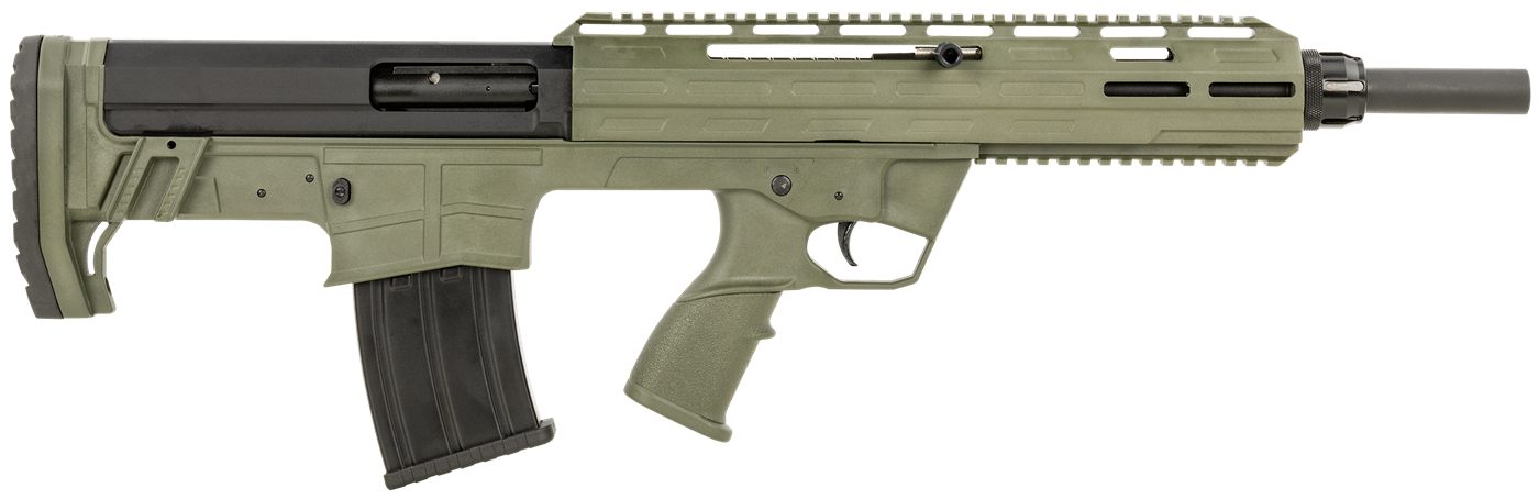 Tokarev USA 21000129 TBP 12 Gauge 3in 5+1 18.50in, OD Green, Cheek Riser Co