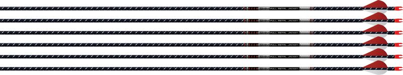 Easton Arrow 5MM FMJ 500 6-Pack W/ 2in Blazer Vanes