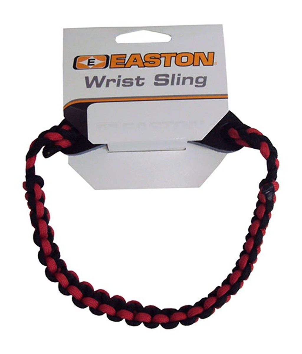 Easton Wrist Sling Diamond Paracord Wide Braid (Red)