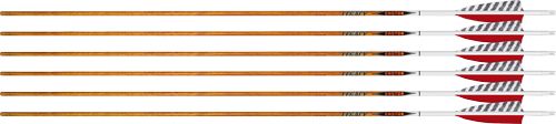 Easton Arrow 6.5 Carbon Legacy 600 4in Feather Left Heli. 6PK
