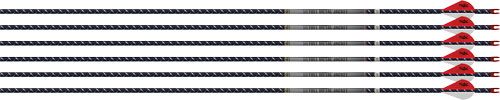 Easton Arrow 4MM FMJ 400 6-Pack W/ 2in Blazer Vanes