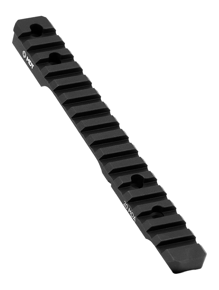 MDT 102187BLK Picatinny Scope Rail Black Anodized Aluminum 11in Long, Fits