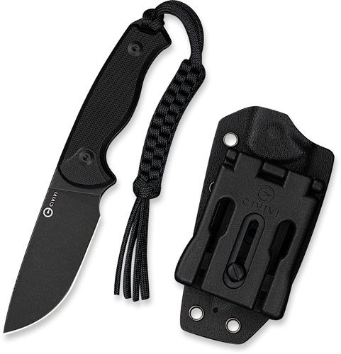 Alledge International Civivi Knives C23094-1 Timberbark 3.20in Fixed Drop P view 3