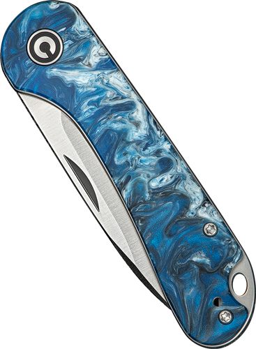 Civivi Knife Elementum Slip Joint 2.9in Blue Ocean/Satin