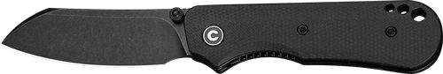 Civivi Knife Crabby 2.7in Black Canvas Micarta Stonewsh