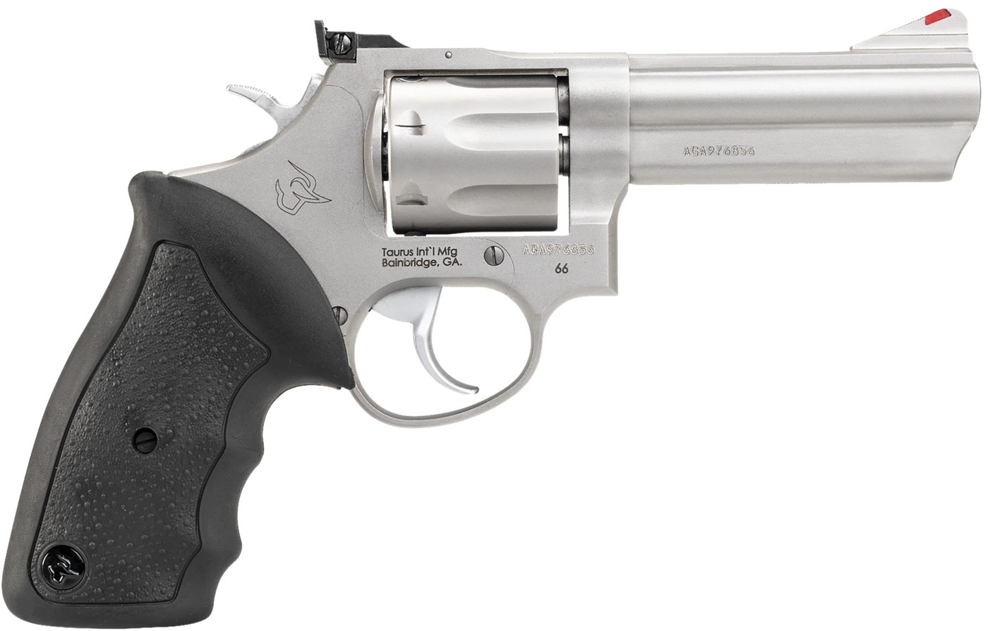 Taurus USA 2-660049 66 Medium 357 Mag/38 Special +P 7 Shot 4in Matte Stainl