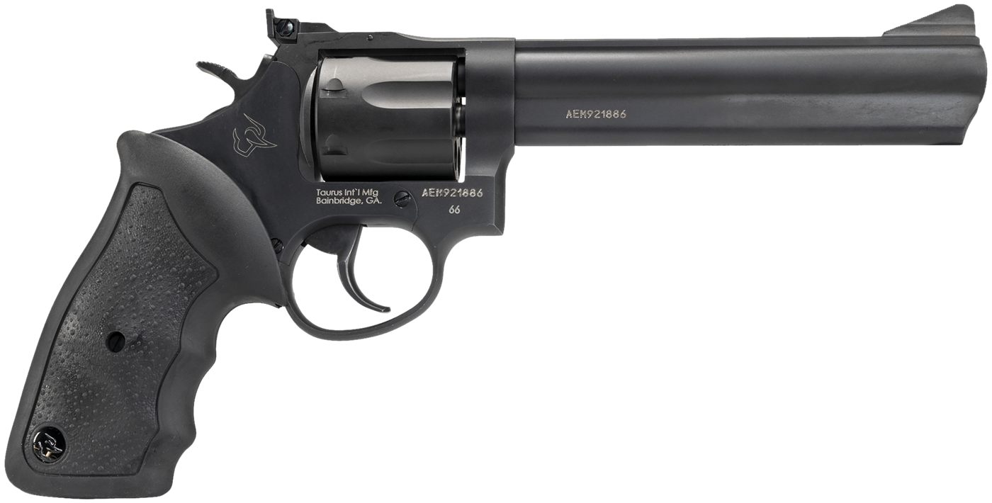 Taurus 2-660061 66 Medium 357 Mag/38 Special +P 7 Shot 6in Matte Black Oxid