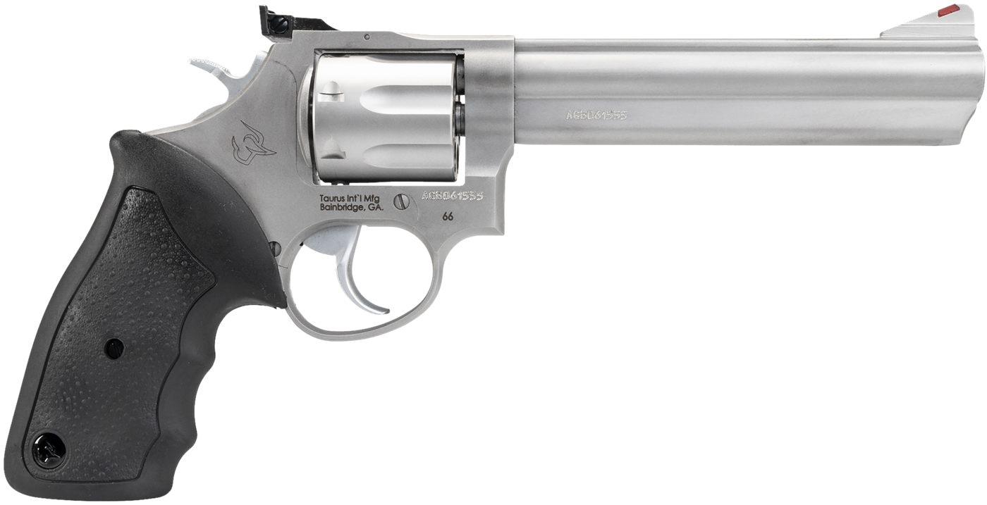 Taurus 2-660069 66 Medium 357 Mag/38 Special +P 7 Shot 6in Matte Stainless