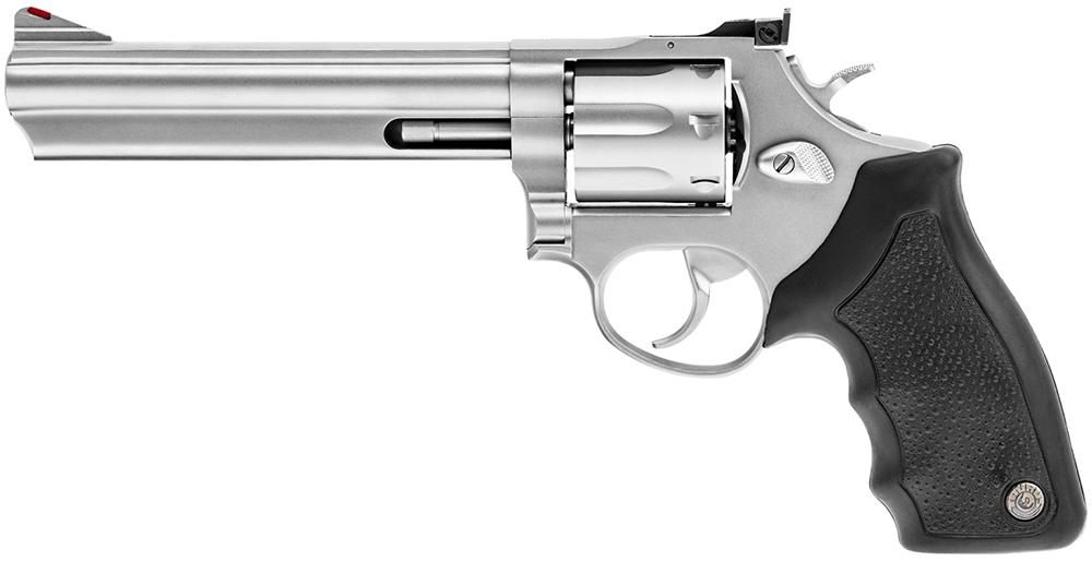 Taurus 2-660069 66 Medium 357 Mag/38 Special +P 7 Shot 6in Matte Stainless view 2