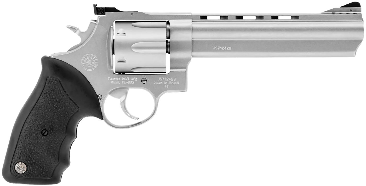 Taurus 2-440069 44 Large Rem Mag 6 Shot 6.50in Matte Stainless Ported Barre