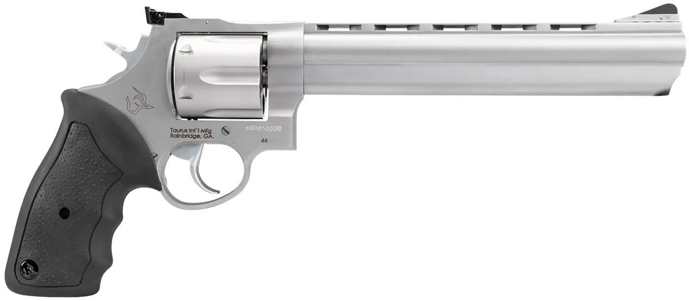 Taurus 2-440089 44 Large Rem Mag 6 Shot 8.37in Matte Stainless Ported Barre