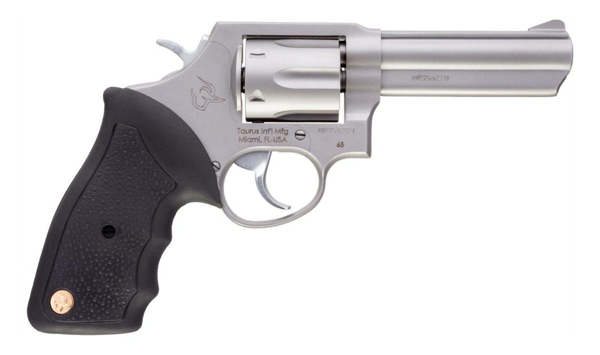 Taurus 2-650049 65 Medium 357 Mag/38 Special +P 6 Shot 4in Matte Stainless view 2