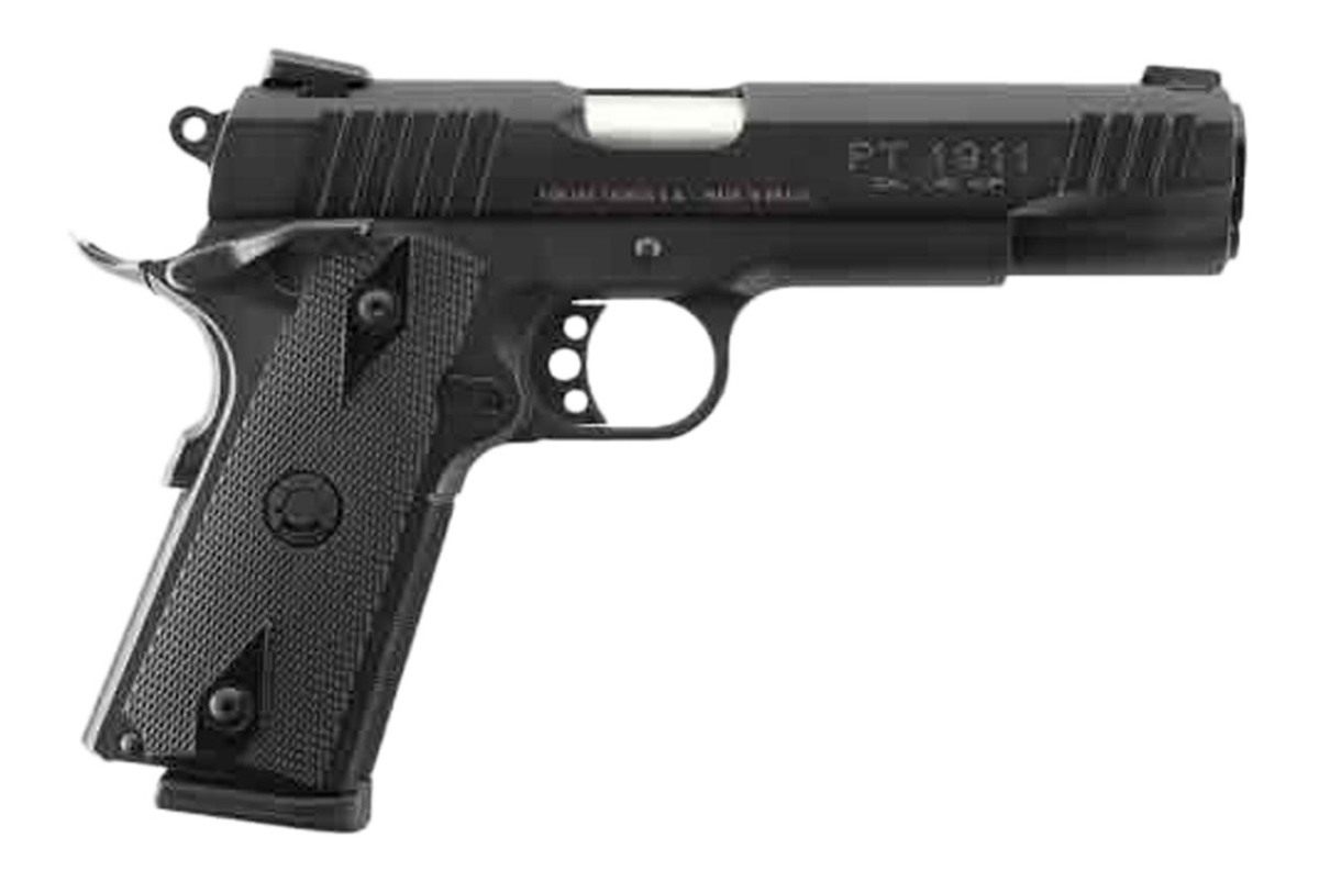 Taurus 1-191101FS 1911 Full Size 45 ACP 8+1 5in Matte Stainless Steel Barre view 2