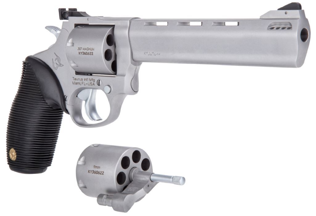 Taurus 2-692069 692 Medium 38 Special +P/357 Mag/ 9mm Luger 7 Shot 6.50in M view 2