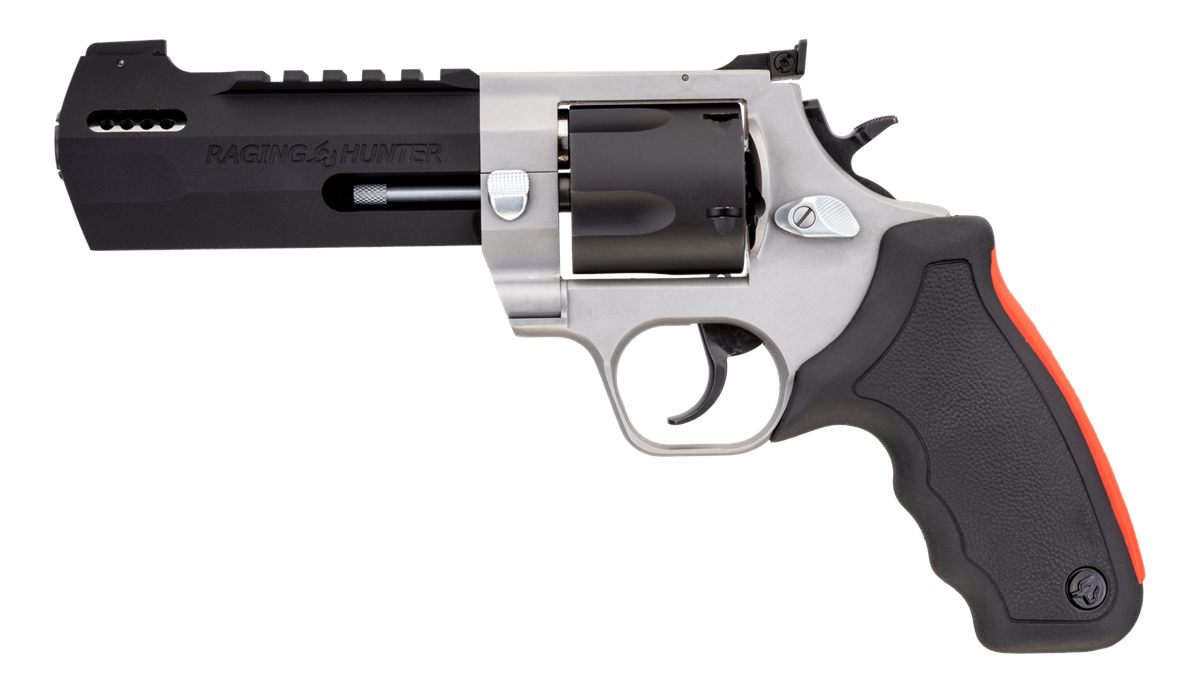 Taurus 4545RHT 5 1/8in 454 5-Shot 2-Tone Raging Hunter Rubber Grip DA/SA FS