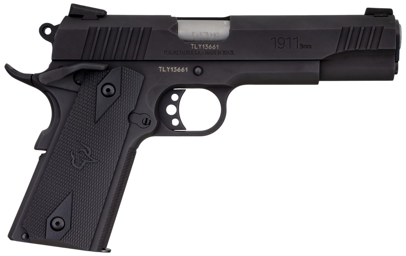 Taurus 11911019MM 1911 9mm Luger 9+1 5in Barrel, Matte Black Finish Beavert