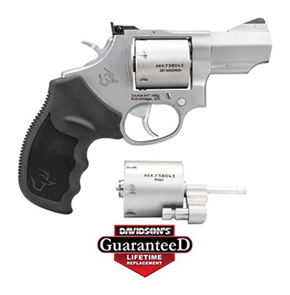 Taurus 2-692029 692 Medium 357 Mag/38 Special +P/9mm 7 Shot 2.50in Matte St view 2