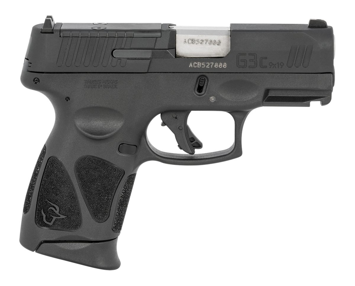 Taurus 1G3CP931 G3C 9mm Luger 12+1 3.26in Matte Stainless Steel Barrel, Bla
