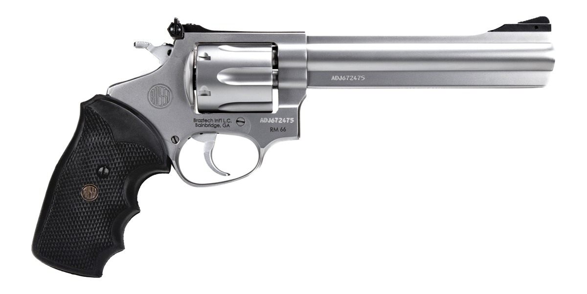 Rossi 2RM669 RM66 357 Mag 6 Shot 6in Satin Stainless Steel Barrel, Cylinder