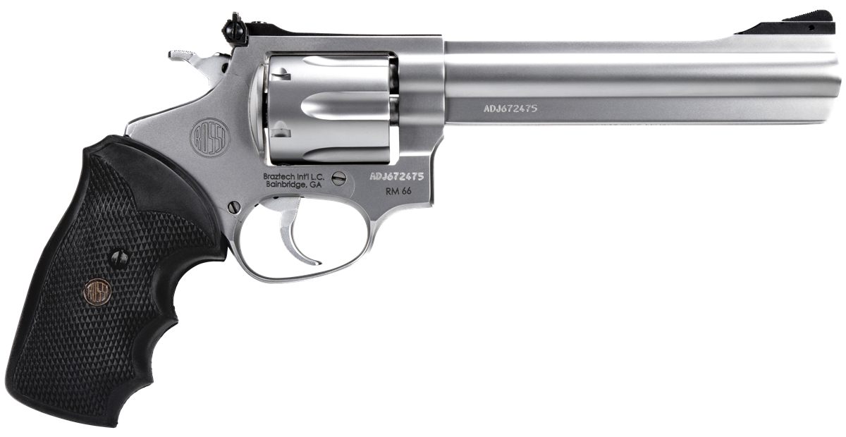 Rossi 2RM669 RM66 357 Mag 6 Shot 6in Satin Stainless Steel Barrel, Cylinder view 2