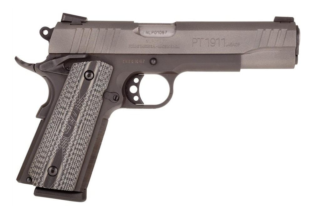 Taurus 1911 5in 45ACP Cerakote Gray 8RD Custom VZ Grip Manual Safety Novak