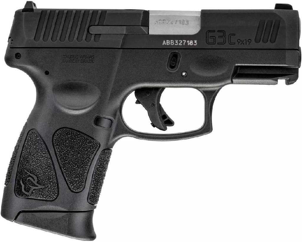 Taurus G3C Handgun 9mm Luger 10rd Magazines (3) 3.2in Barrel Black Slide/Bl