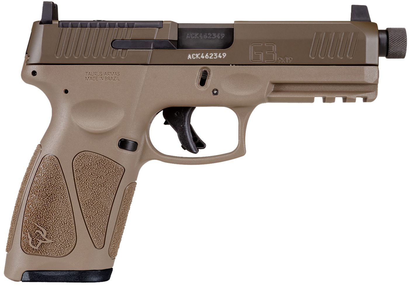 Taurus G3 Toro Tactical Handgun 9mm Luger 10rd Magazines(2) 4.5in threaded