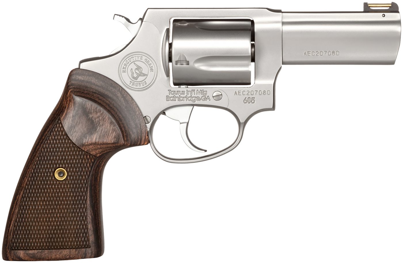 Taurus 2-605EX39 605 Executive Grade 357 Mag/38 Special +P 5 Shot 3in Polis view 2