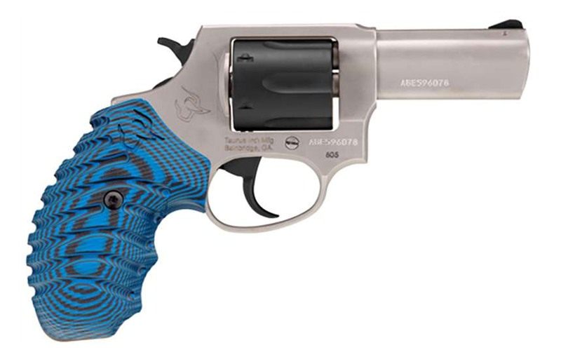 Taurus 605 Defender 3in 357MAG 5-Shot S S BLK Cylinder Blue VZ Grip Optic R