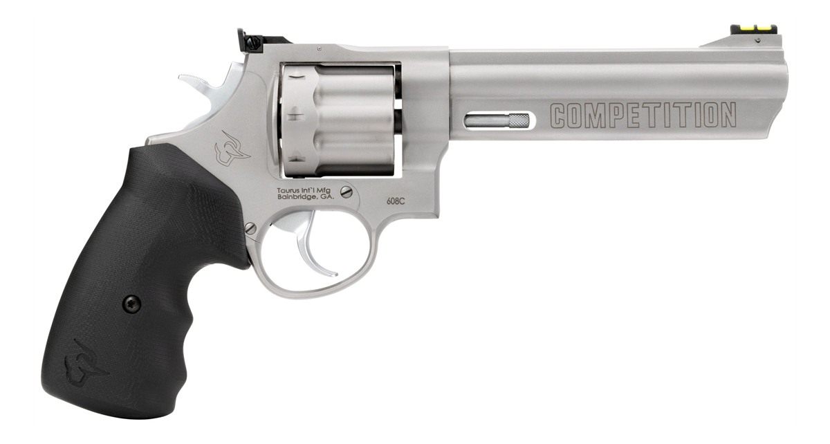 Taurus 2-608069CMP 608 Competition 357 Mag/38 Special +P 8 Shot 6in Matte S view 2