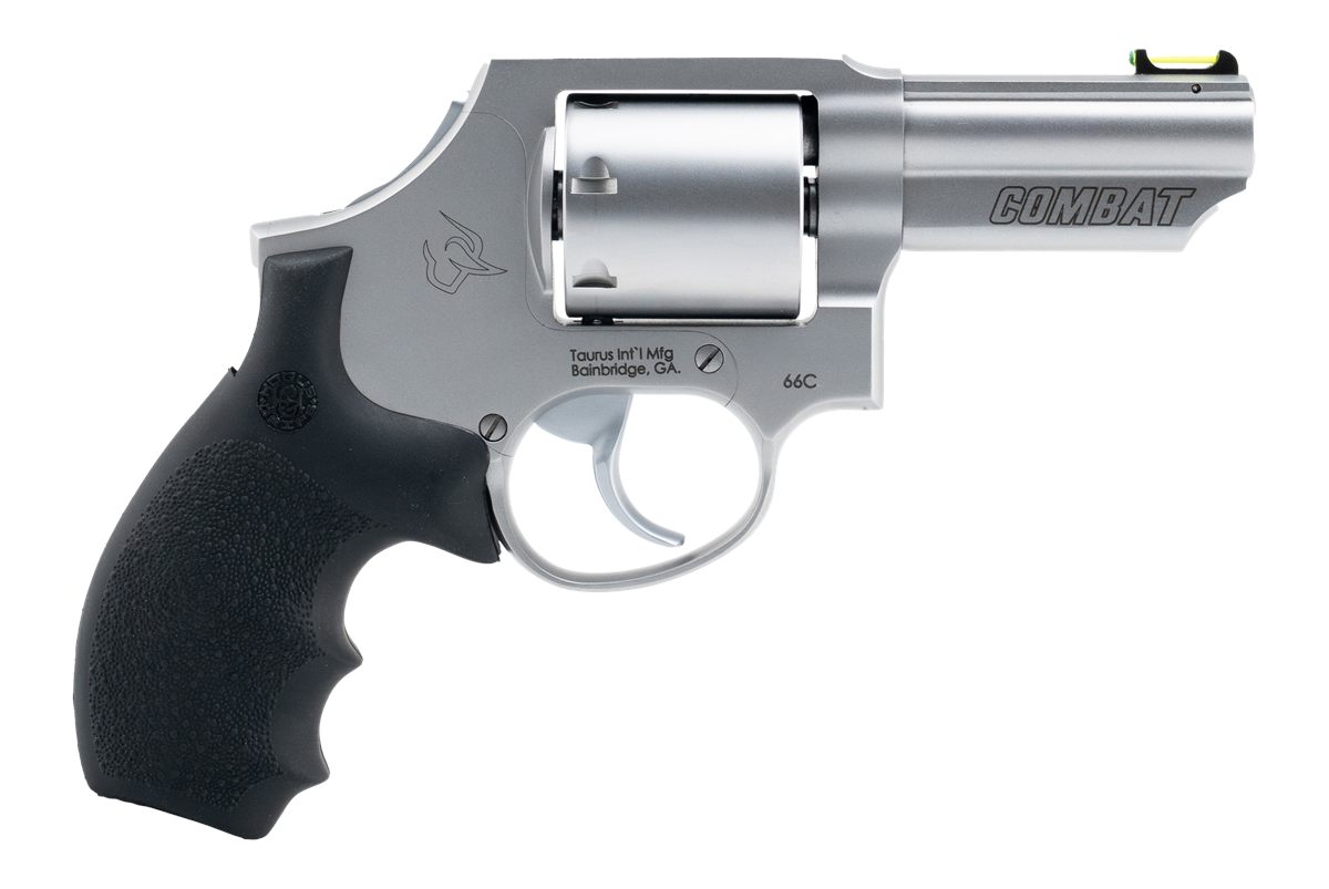 Taurus 66 Combat Handgun .357 Mag 7rd Capacity 3in Stainless Barrel Matte w