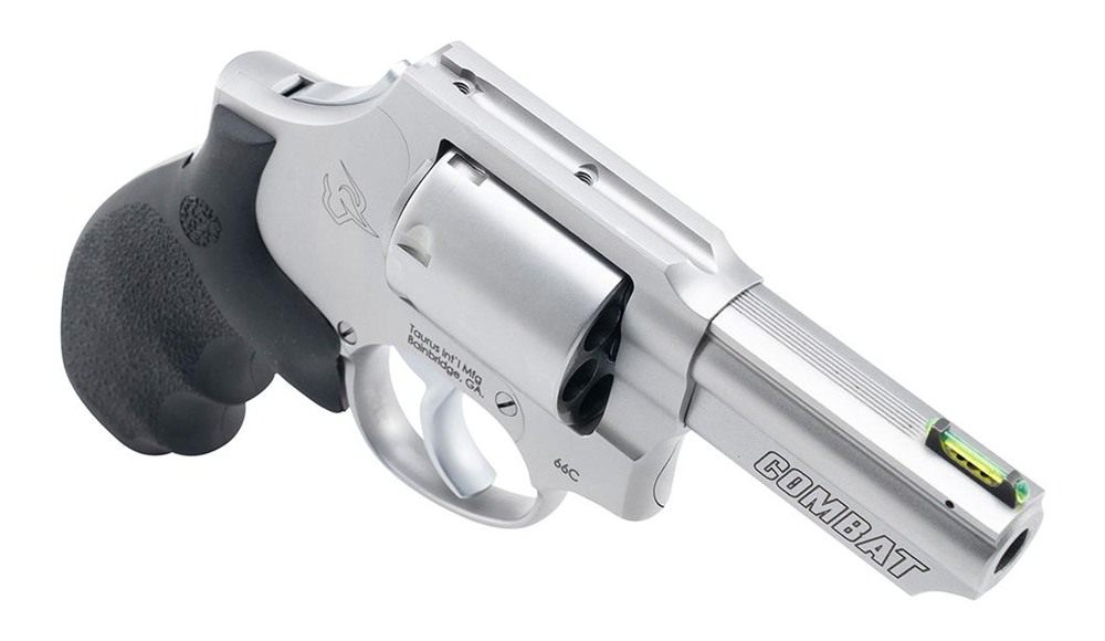 Taurus 66 Combat Handgun .357 Mag 7rd Capacity 3in Stainless Barrel Matte w view 4